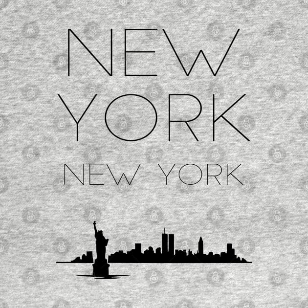 New York New York city Skyline by TheBlackCatprints